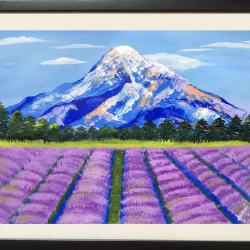 lavender farm Landscape Original Premium Paintings