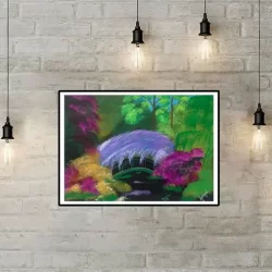 monet garden painting