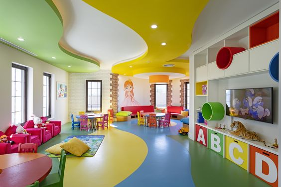 play schoold interior classroom