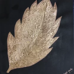 Gold Leaf Painting on Canvas