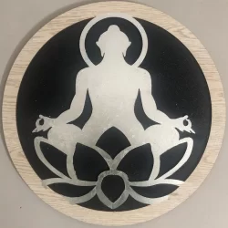 Meditating Buddha Mural