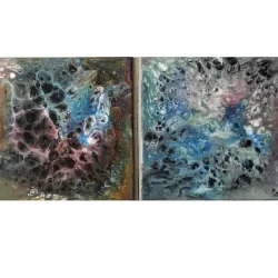 Set of 2, two-piece Original Abstract Painting
