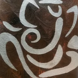Ganesha Painting in Modern Contemporary art style