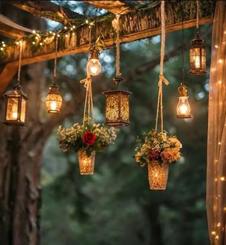 Outdoor Space Transformation with Diwali Charm