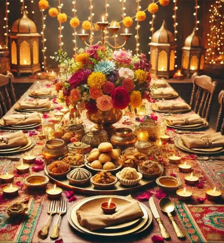 Luxurious Festive Table Setting