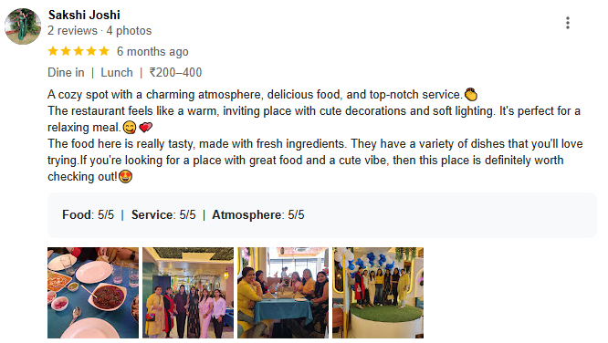 review for raag restaurant haldwani