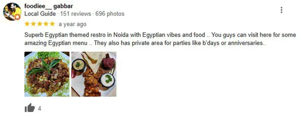 review for egypt restaurant