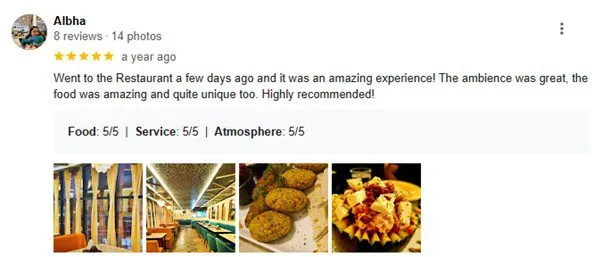 review for egypt restaurant
