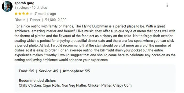reviews-for-flying-dutchman indirapuram