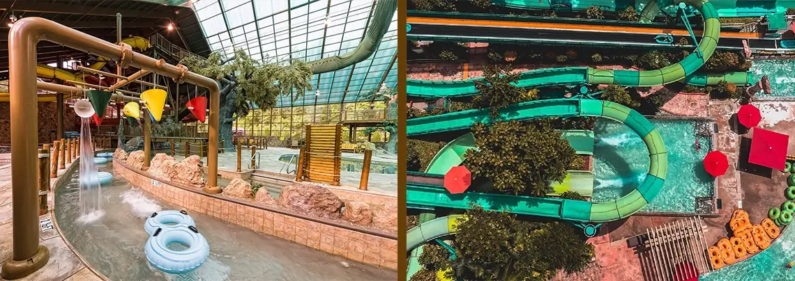 indoor and outdoor waterpark