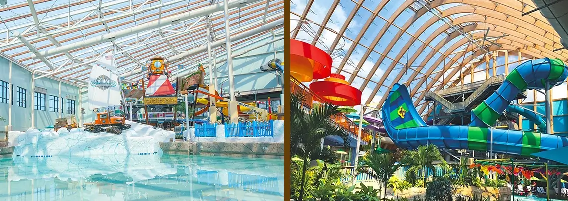indoor and outdoor waterpark
