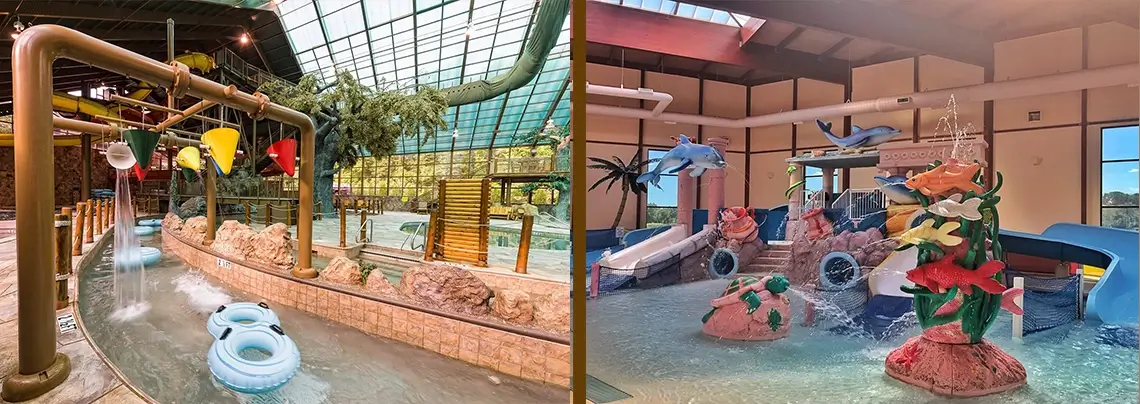 indoor and outdoor waterpark