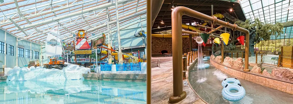 indoor and outdoor waterpark