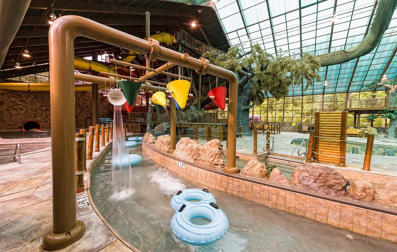 indoors and outdoor waterpark
