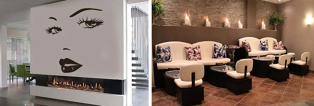 spa and salon interiors