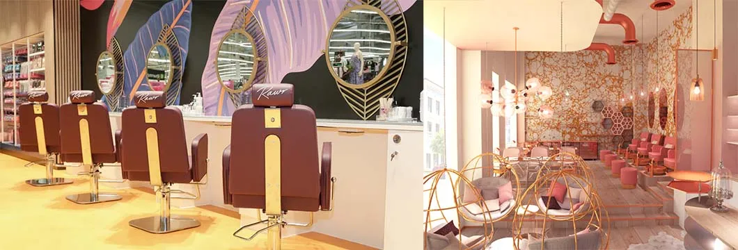 spa and salon interiors