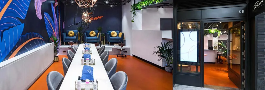 spa and salon interiors