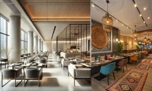 minimalist vs themed restaurant design
