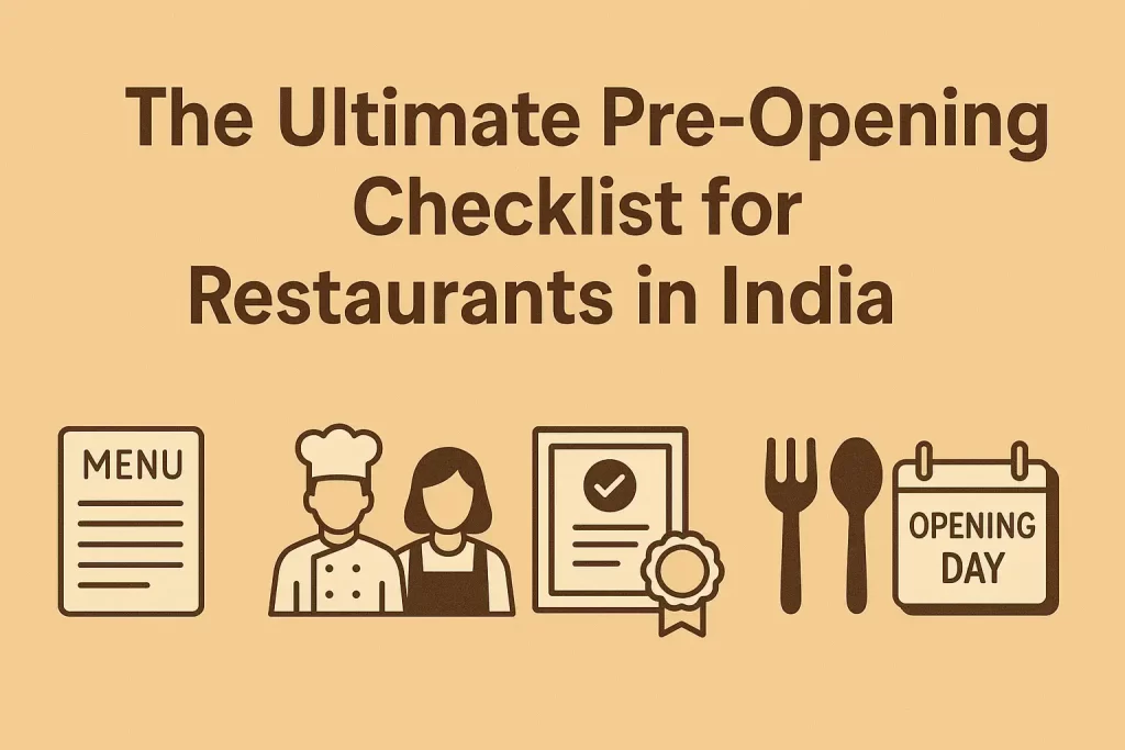 The Ultimate Pre-Opening Checklist for Restaurants in India