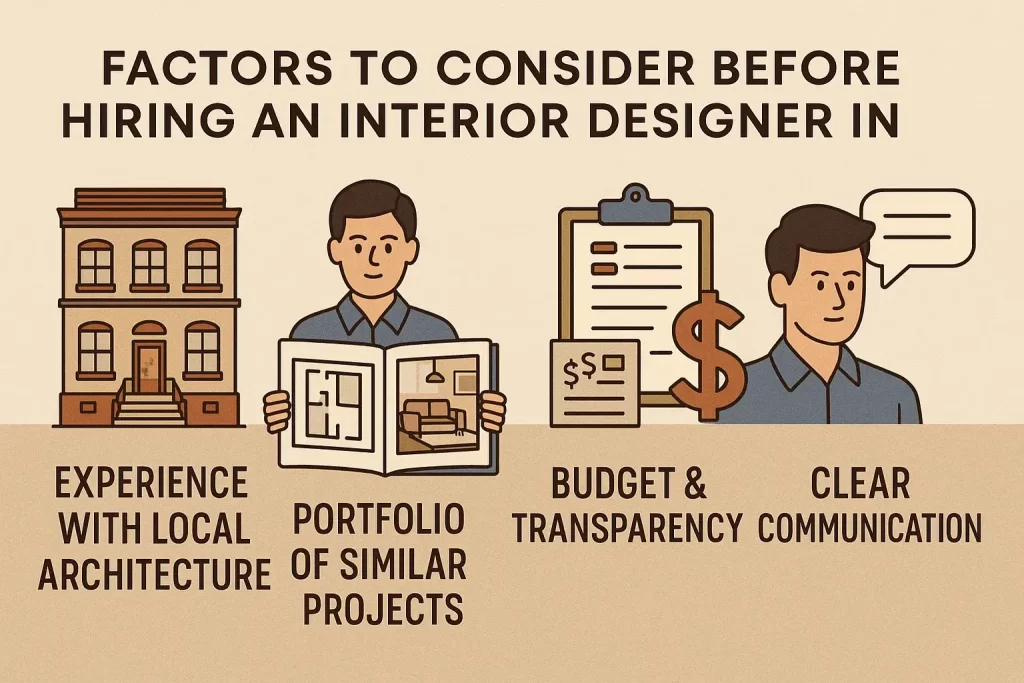 Factors to Consider Before Hiring an Interior Designer in South Delhi