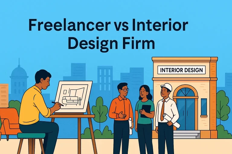 freelancer vs interior design firm