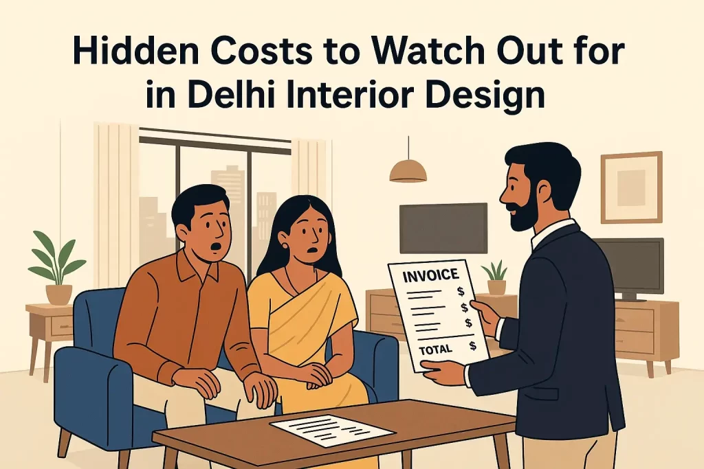 interior design hidden costs delhi