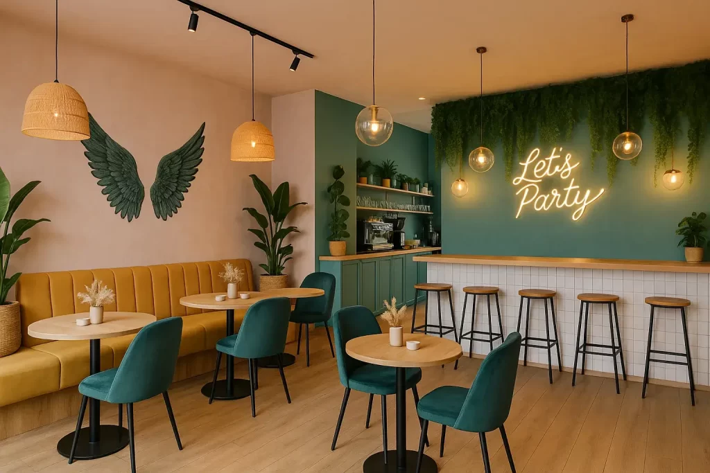 How to Design a Café Interior That Attracts Young Customers in Noida
