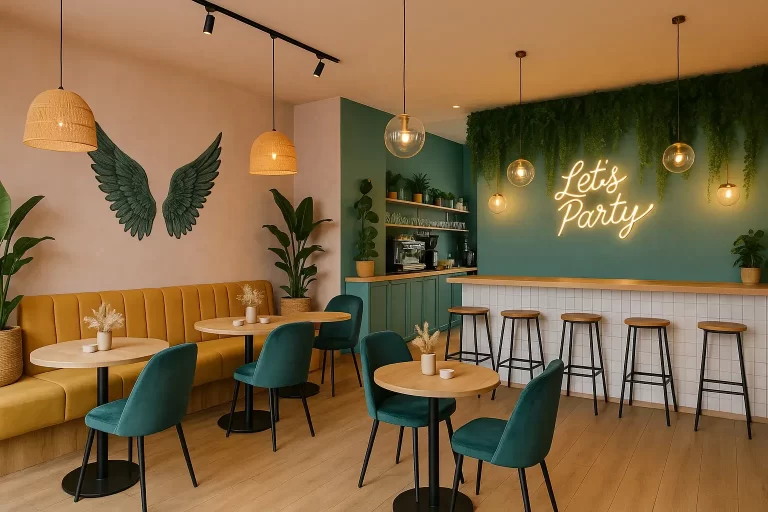 How to Design a Café Interior That Attracts Young Customers in Noida
