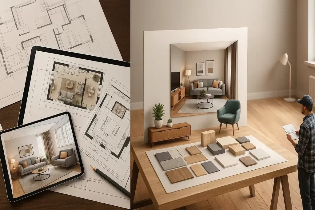 How to Work with an Interior Designer in Noida- site visit and measurement