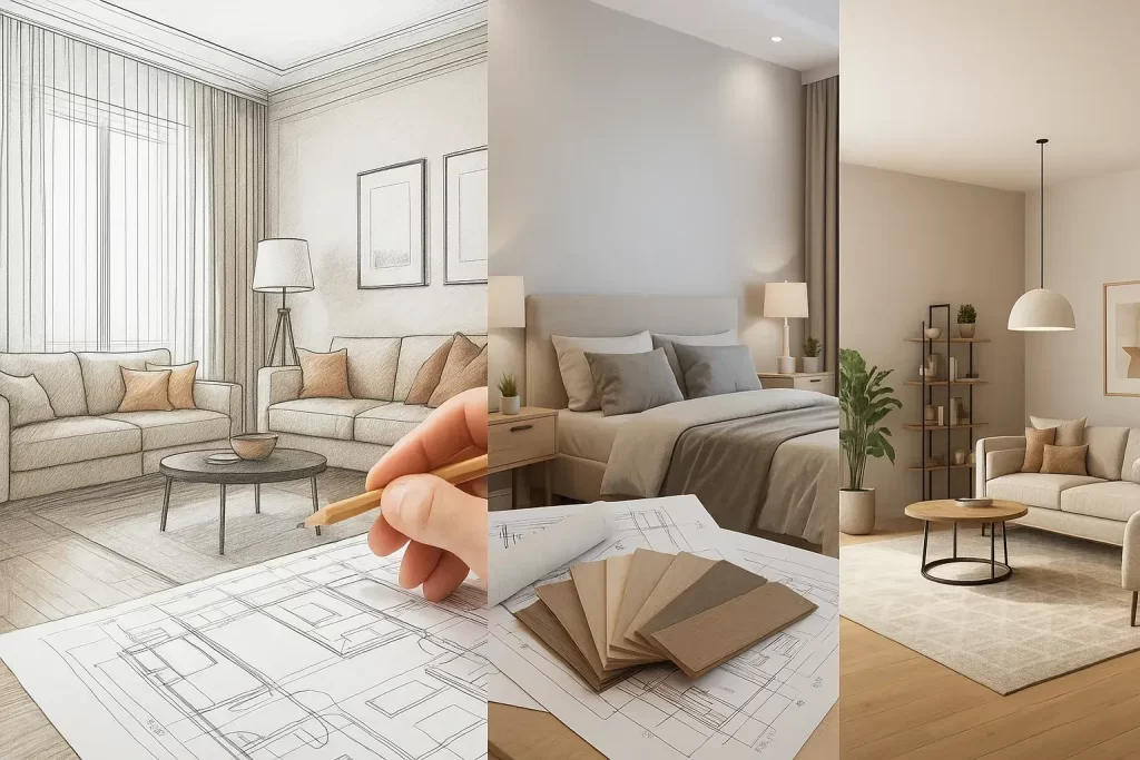 how to work with intrior designers noida - execution and monitoring 