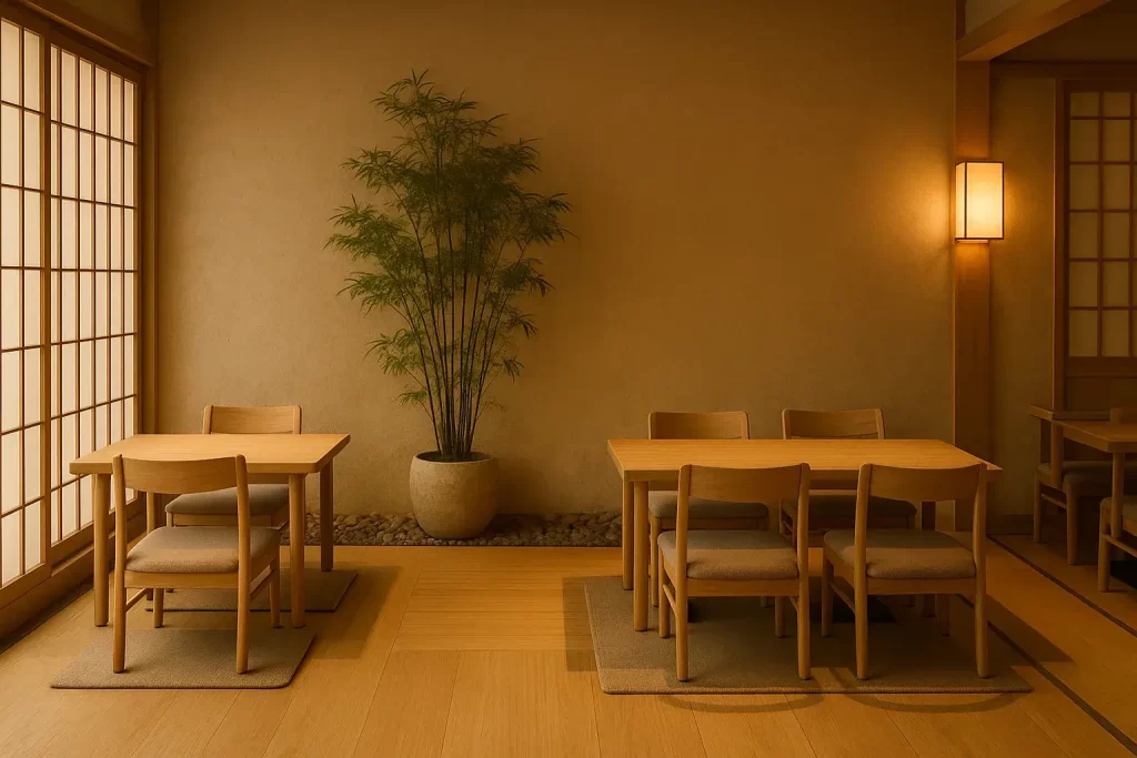 Japanese Zen Theme for restaurant design
