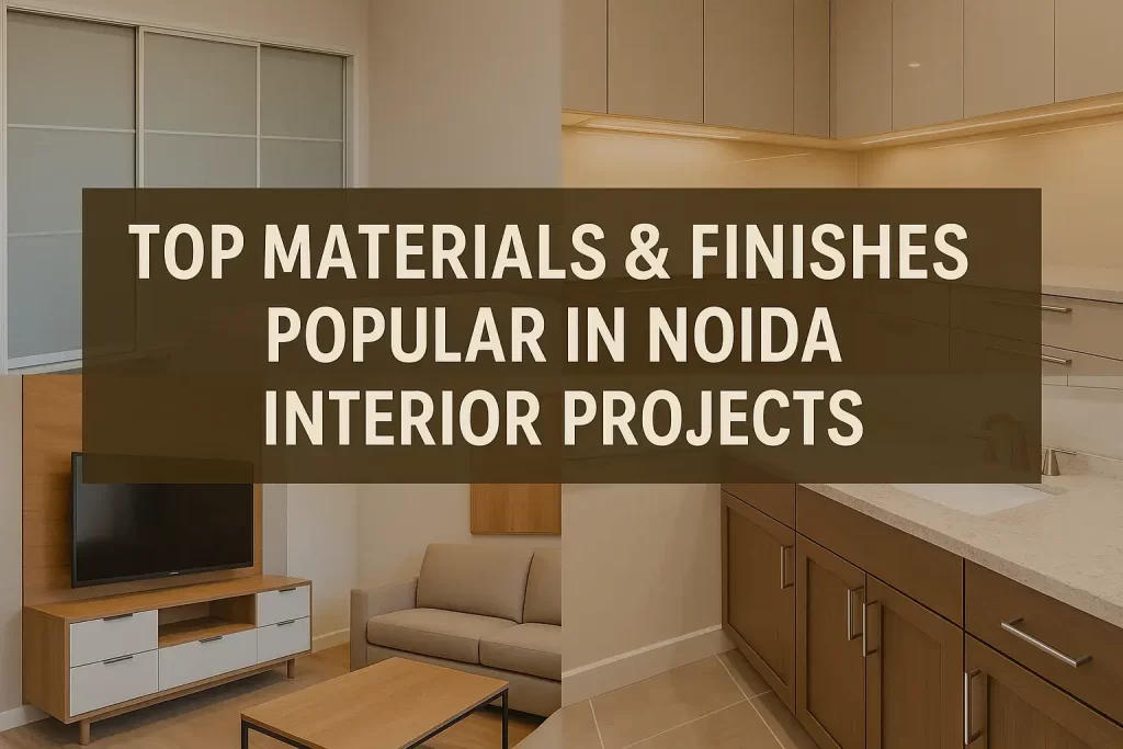Top Materials & Finishes Used in Noida Interior Projects