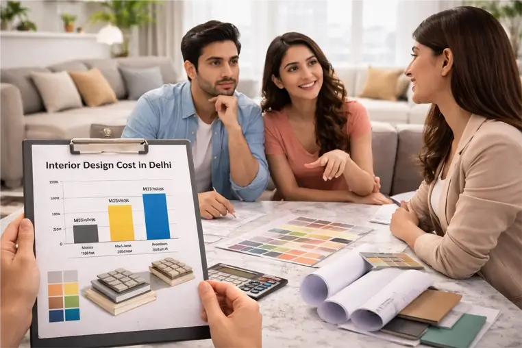 Interior Design Cost per Sq Ft in Delhi