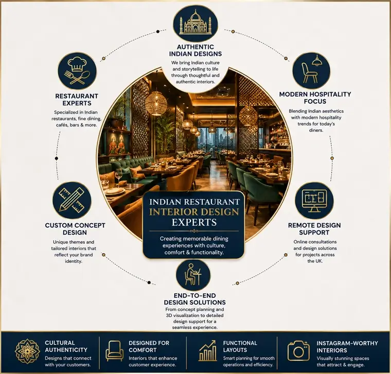 Indian Restaurant Designers in UK