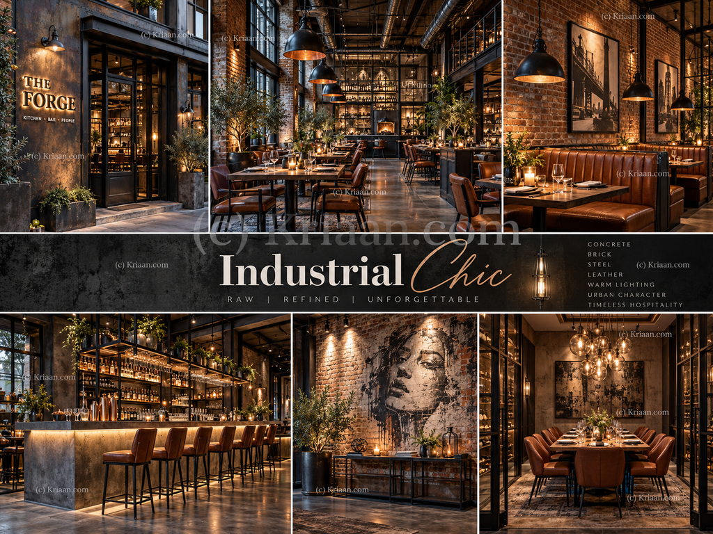 Industrial Chic Restaurant Interiors