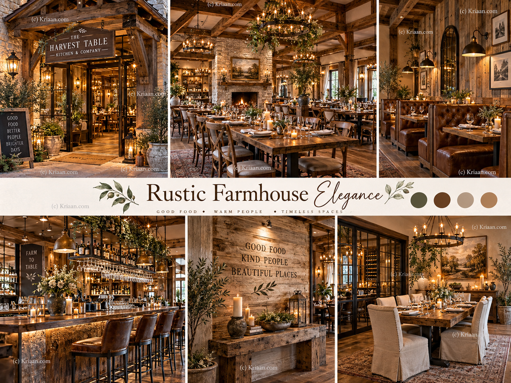 Rustic Farmhouse Restaurant Theme