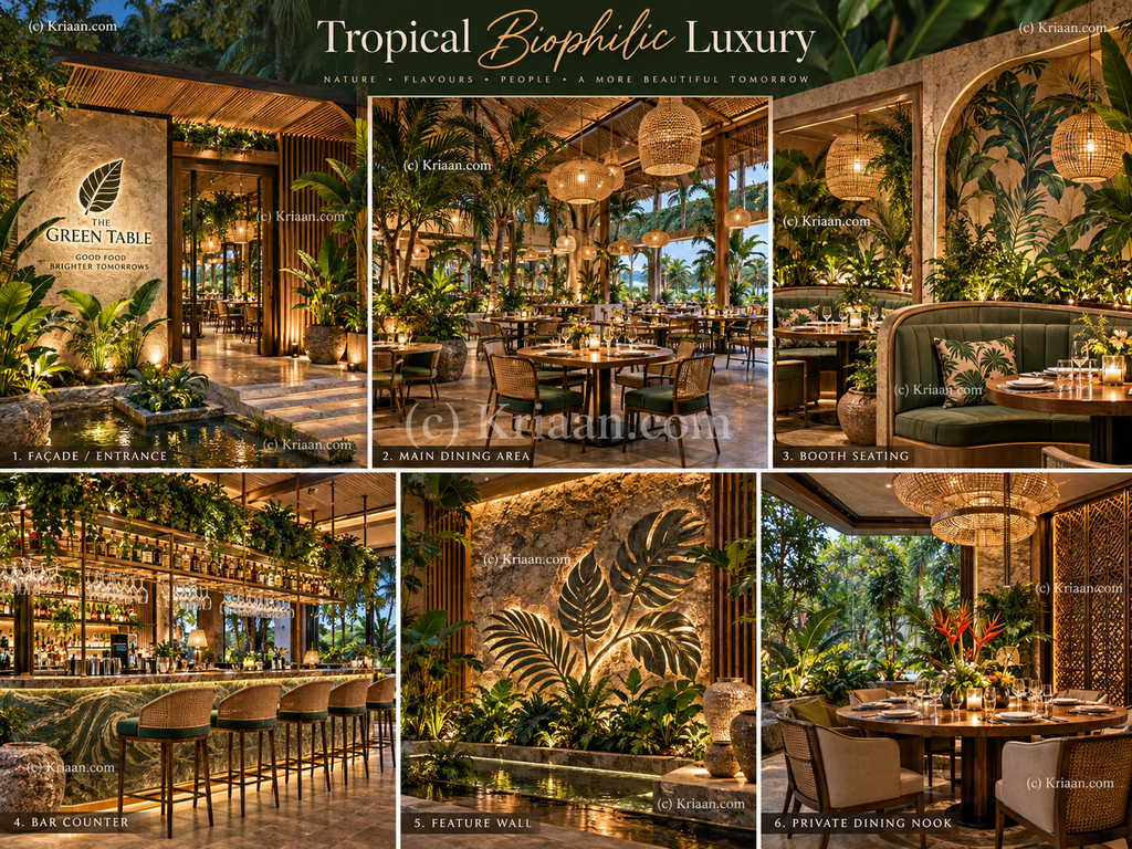 Tropical & Biophilic Restaurant Design