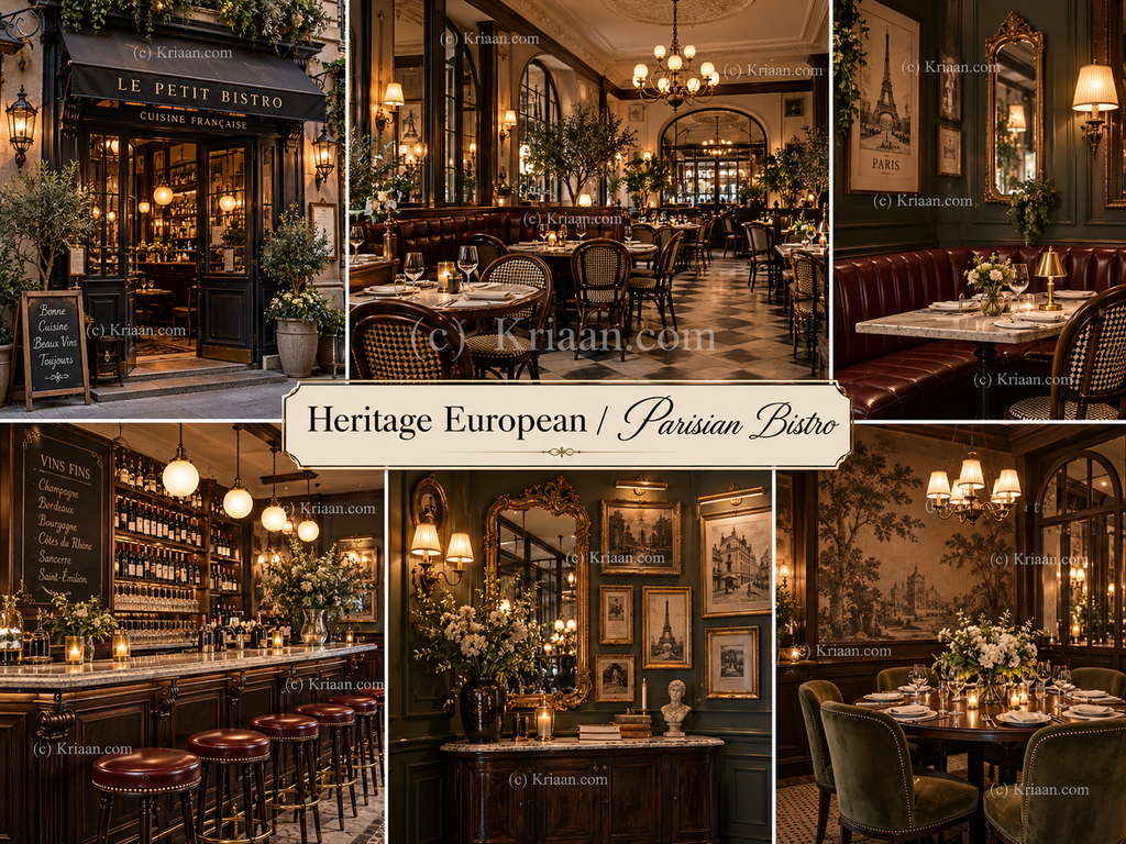 Heritage European & Parisian Bistro Design