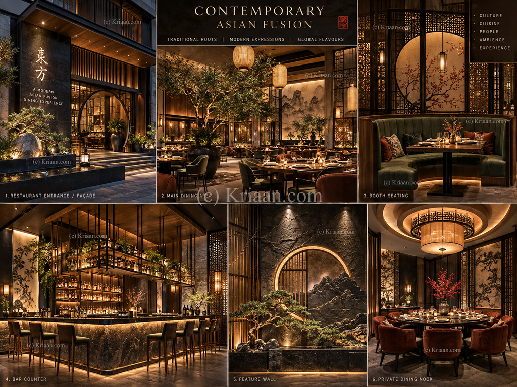 Contemporary Asian Fusion Restaurant Design